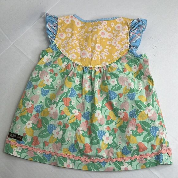 Matilda Jane Strawberry yellow and green sundress size 6 EUC - Picture 8 of 12